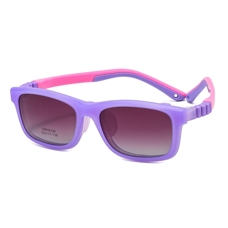 Set kacamata gantung anak-anak, Set kacamata nilon dua warna biasa Anti sinar biru UV