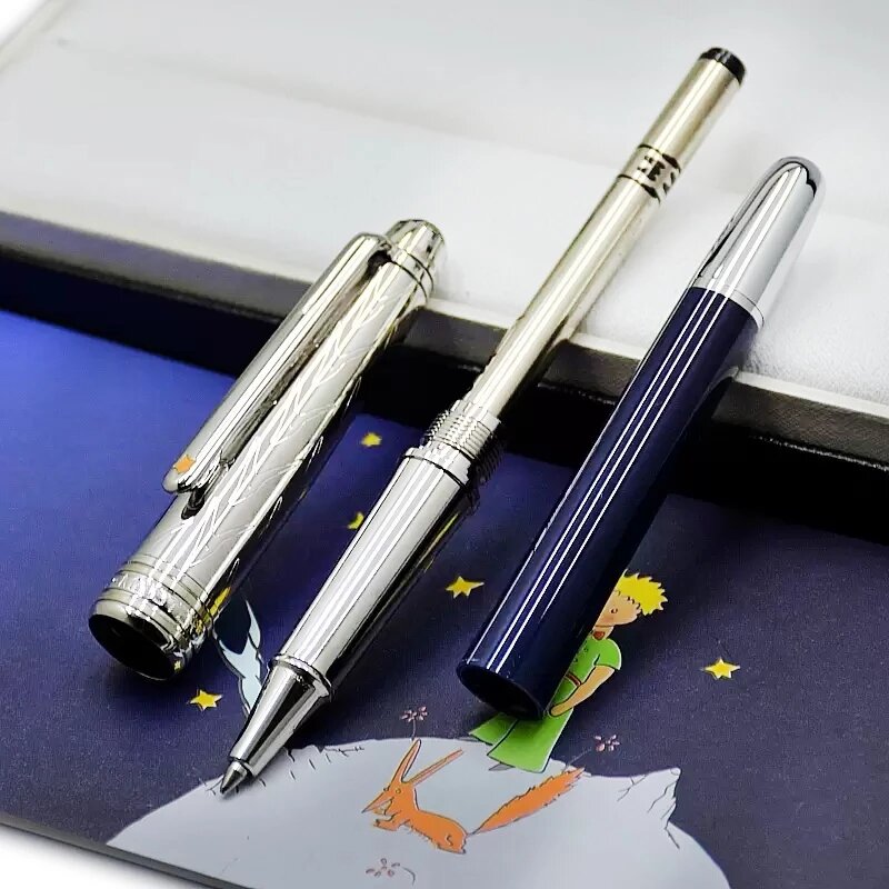 Шариковая ручка в форме буквы звезды, темно-синяя, с серийным номером