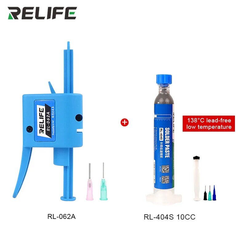 RELIFE RL-062A/플럭스 10CC 183 ℃, 138 ℃, 227 ℃, 솔더 페이스트 용접 페이스트, 주석 액체 BGA 납땜 플럭스, PCB BGA 재작업 수리용