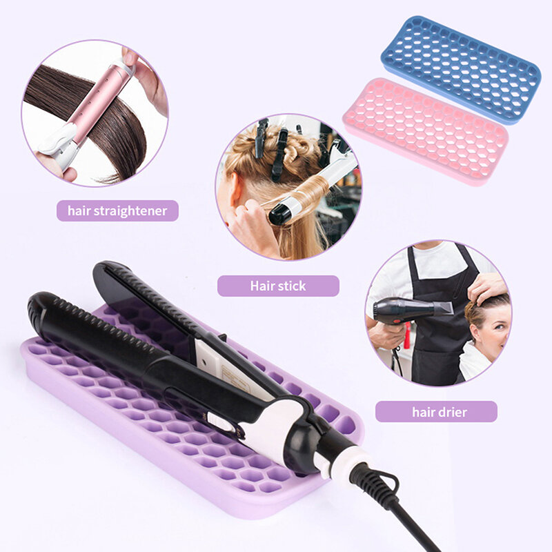 Silicone Heat Resistant Mat For Hair Straightener Flat Iron Curling Iron Professional Hair Styling Tool Anti-heat Mats