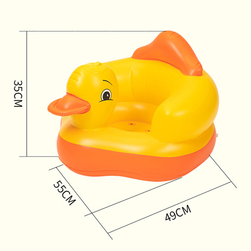 Inflatable Armchair Child Support Seat Bathroom Sofa Portable Lounger Foldable Baby Feeding Chair Bathing Stool Toddler Seater