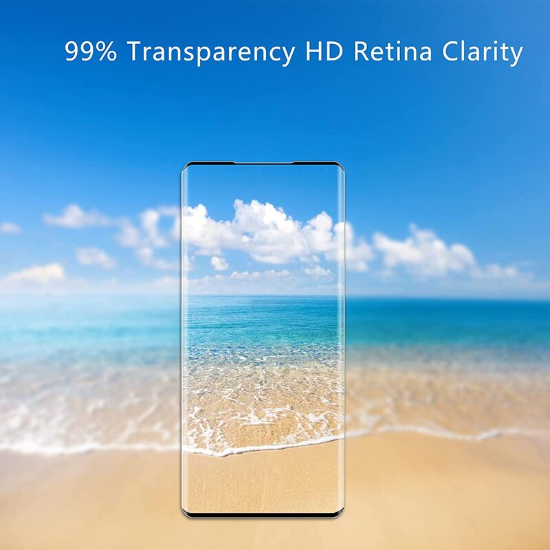 1/4 шт. закаленное стекло для Samsung Galaxy S20 5G изогнутое Защитное стекло для экрана со сканером отпечатков пальцев