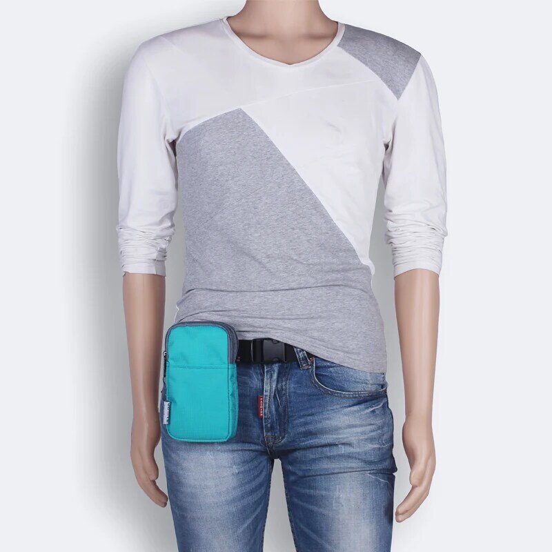 Men Women Mobile Cell Phone Case Cover Belt Fanny Bags Male Small Messenger Shoulder Cross Body Waist Pack Hook Bag