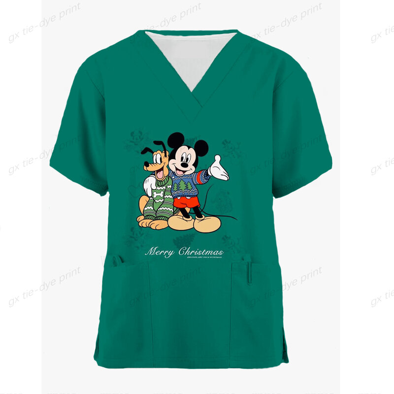 Disney New Nimi Mouse, Рождественская и новогодняя медицинская униформа, медицинская униформа, Стоматологическая Рабочая одежда, ветеринар