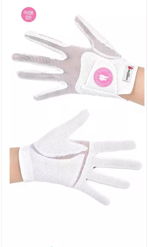 Женские перчатки для гольфа, Нескользящие износостойкие перчатки для гольфа в Корейском стиле