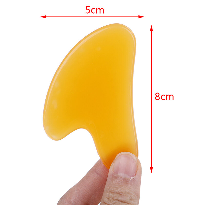 1x Durable Resin Guasha Scraping Massage Scraper Face Massager Acupuncture Gua Sha Board Acupoint Face Eye Care SPA Massage Tool