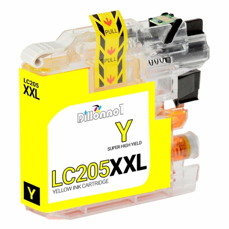 (5) LC207 LC205 XL Compatible Ink Cartridges For Brother MFC-J4320DW