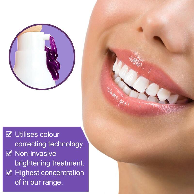 1/2/3/5PCS wybielająca pasta do zębów odświeżenie oddechu usuwa plamy higiena jamy ustnej czyszczenia skutecznie opieka stomatologiczna fioletową pastę do zębów