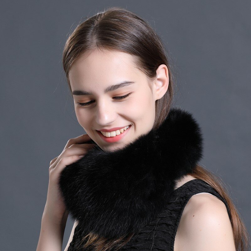 Luxury Women Plush Ear Warmer Real Fox Fur Earmuffs CX-A-72