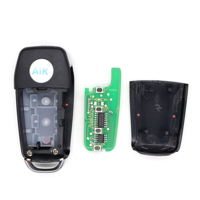 AIKKEY 4 tombol Universal Seri A, gantungan kunci mobil Remote Control untuk mesin K3, pengganti kunci pembuat tanpa kunci