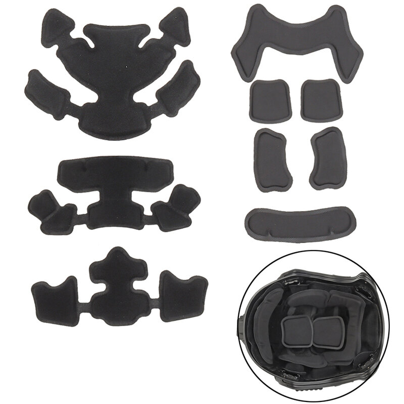 Tactical Helmet Soft Pad Memory Foam Material  Breathable And Durable Helmet Protective Pads Fits Most Helmets