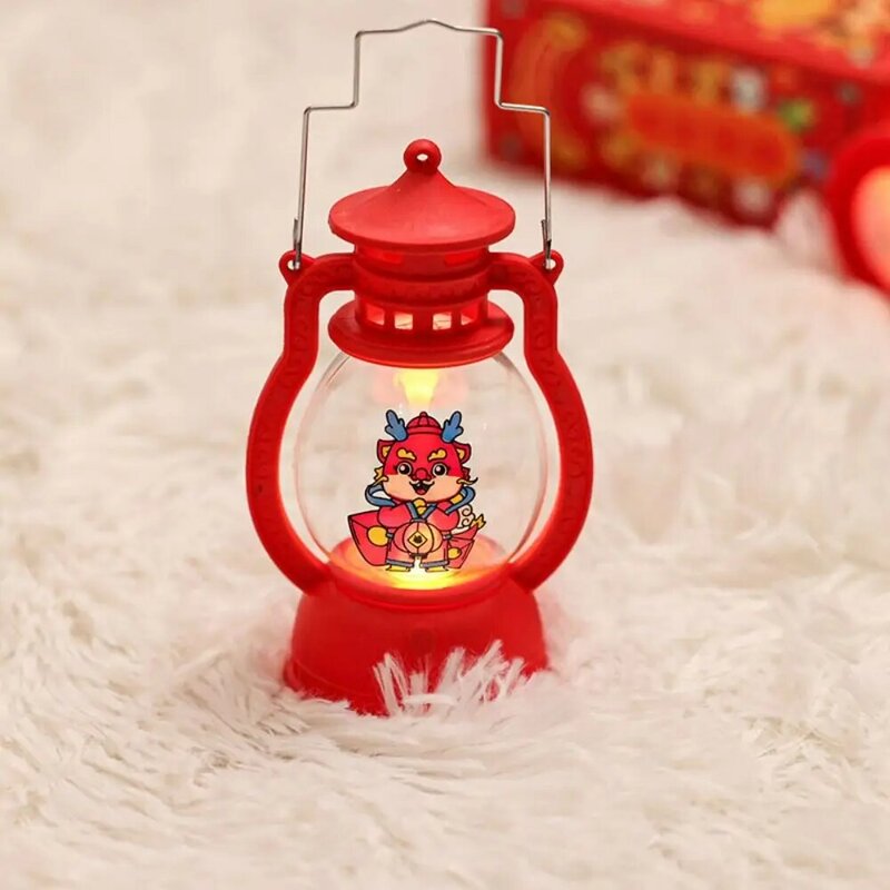 Ano novo chinês portátil do dragão, luz luminosa durável da noite do diodo emissor de luz, decorações multifuncionais impermeáveis