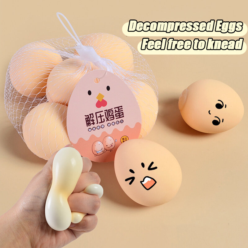 Squishi Egg Squeeze Toy para crianças, ovo escalfado amassar, mini pintainho, alívio do estresse, pitada de brinquedo para criança