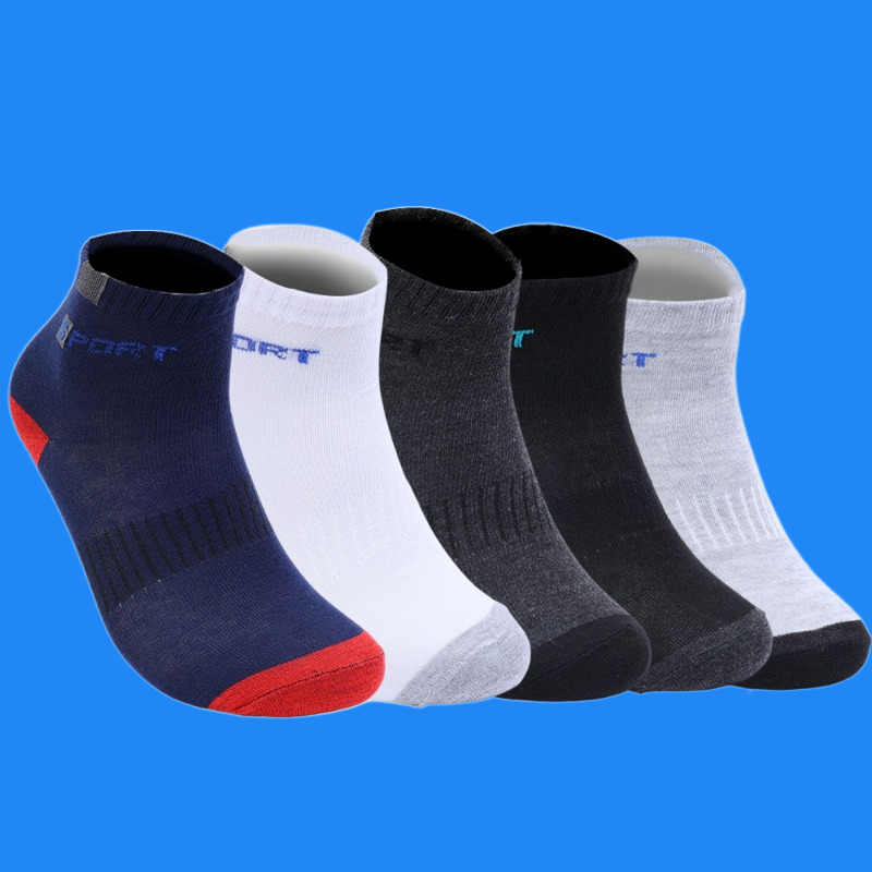 10 Pairs Cotton Sock for Men Sport Breathable Soft Letter High Elastic Middle Tube Stocking Towel Sox Summer Running