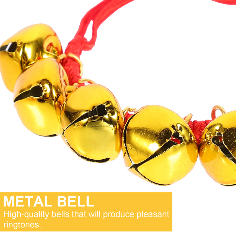 5pcs Christmas Wrist Band Bells Percussion Instruments Wrist Bells Bells Musical Toys for Christmas Party Favors Gifts