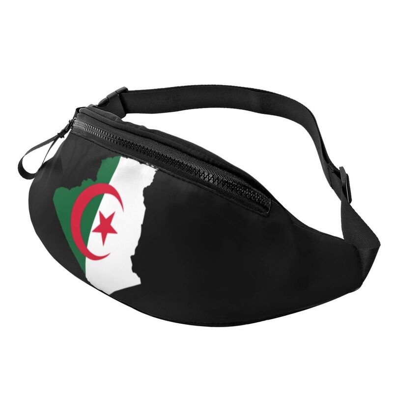 Mochila Crossbody para Homens e Mulheres, Mapa da Argélia, Flag Face, Street Bust Diagonal Bags, Messenger Bag