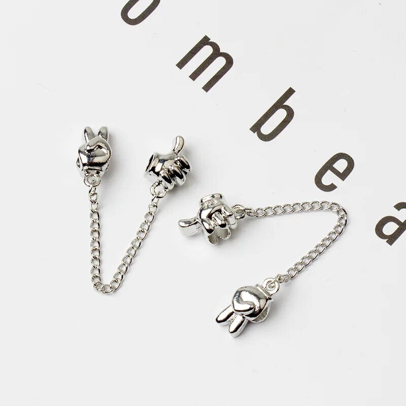 Bracelet à breloques Pandora Original, perles Disney Minnie Mouse, pour femmes, bijoux de bricolage, Anime Mickey, chaîne de sécurité, accessoire