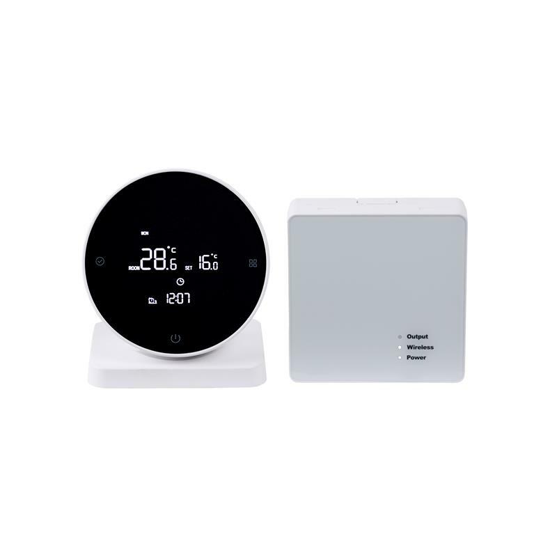 YJWL R7 wireless one-to-one WIFI intelligent thermostat/LCD display/touch screen/gas boiler water heating temperature controller