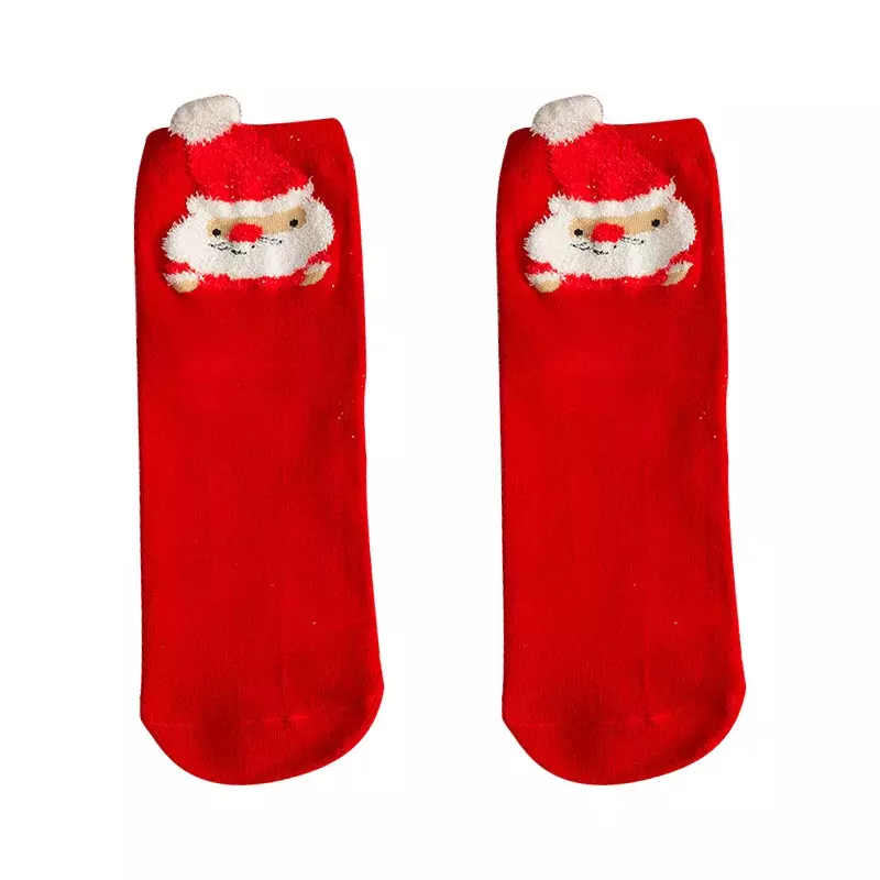 Men's Missing Christmas Socks Funny Christmas Santa Claus Tree Snowflake Elk Snow Cotton Tube Round Neck Happy Socks for Men