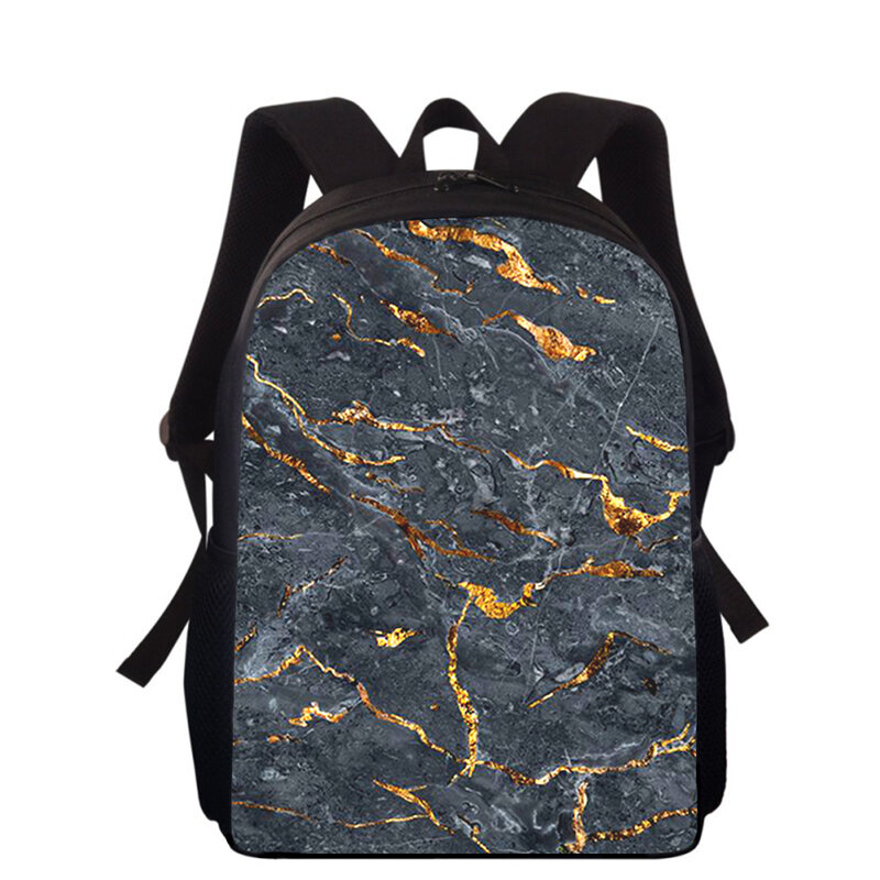 Texture veins Colorful 15” 3D Print Kids Backpack Primary School Bags for Boys Girls Back Pack Students School Book Bags