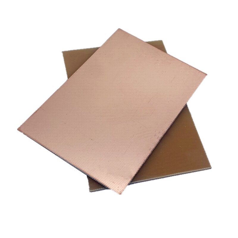 Placa revestida de cobre de un solo lado, Kit de placa de circuito laminado, 5 piezas, FR4, 7x10cm
