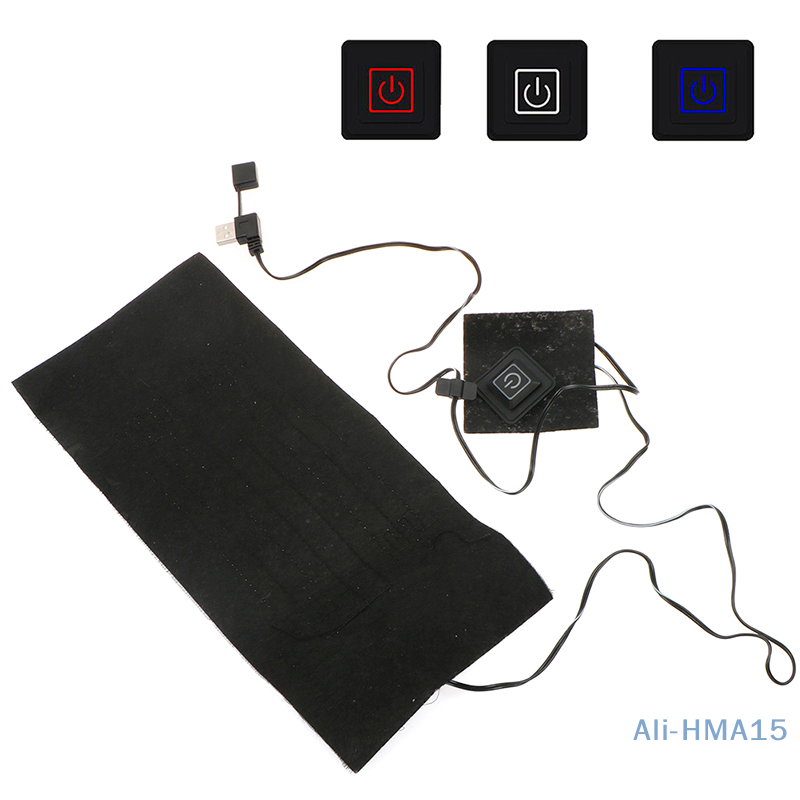 Almohadilla calefactora de tela eléctrica para mascotas, 5V, 2a, almohadilla USB para cintura, Abdomen, pies, 3 modos de temperatura ajustable, invierno, 1 unidad