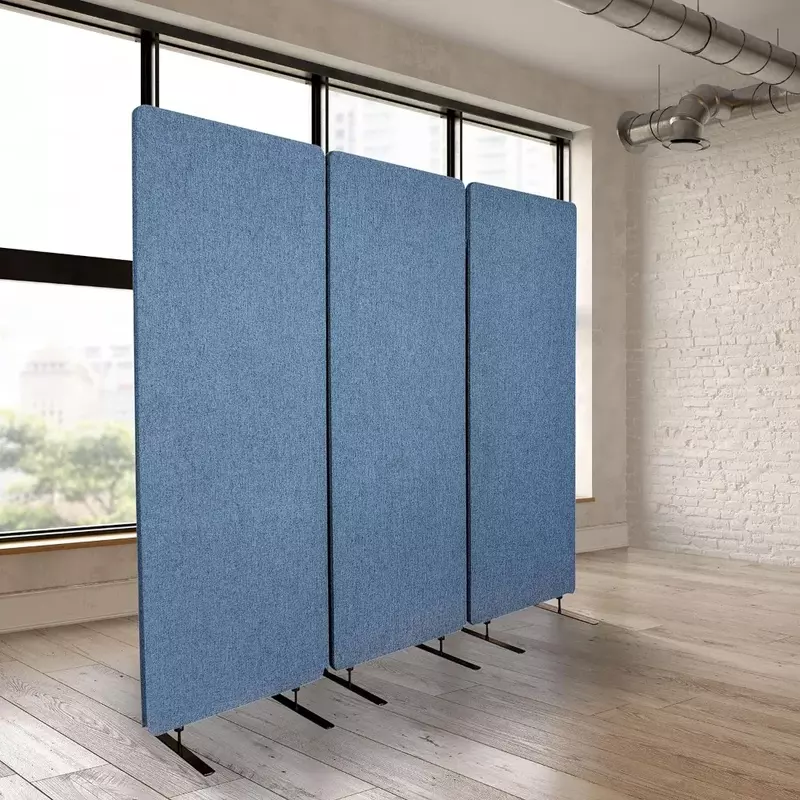 Desk Partition Screen Divider Room 72 Inch W X 66 Inch H Fence Privacy Screens Zippered 3-Pack) Soundproof Booth Partition Wall