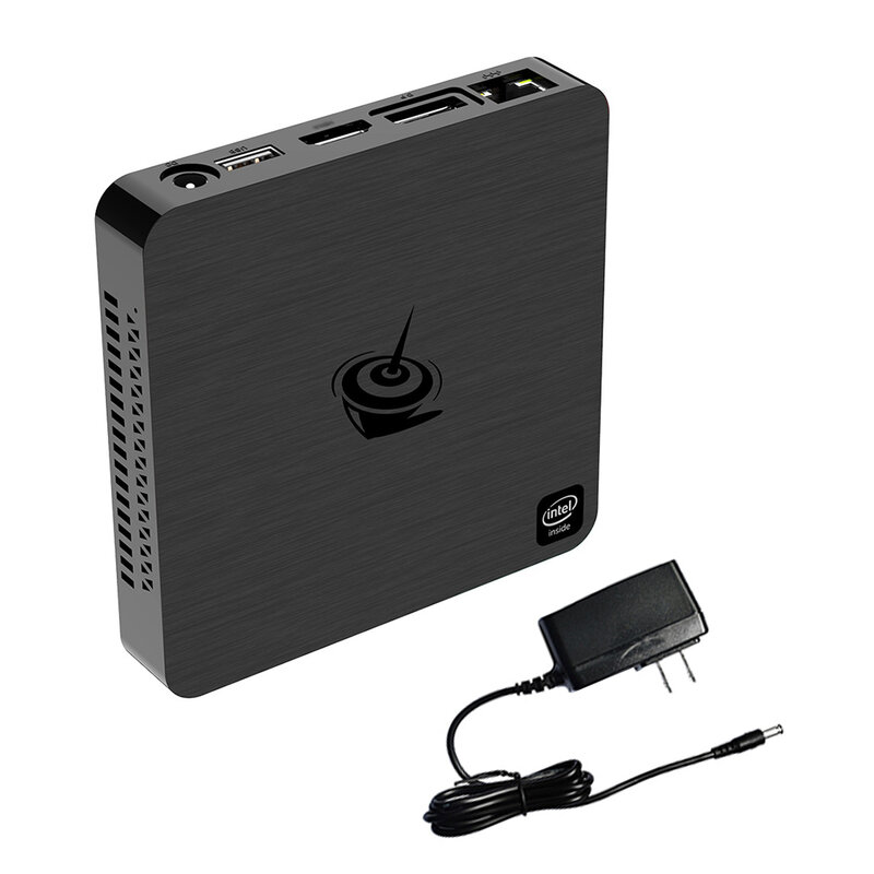 Mini komputer stacjonarny czterordzeniowy Mini komputer 4K 4 64G USB 3 0 zamiennik do Intel Atom x5-Z8500 wtyczka ue