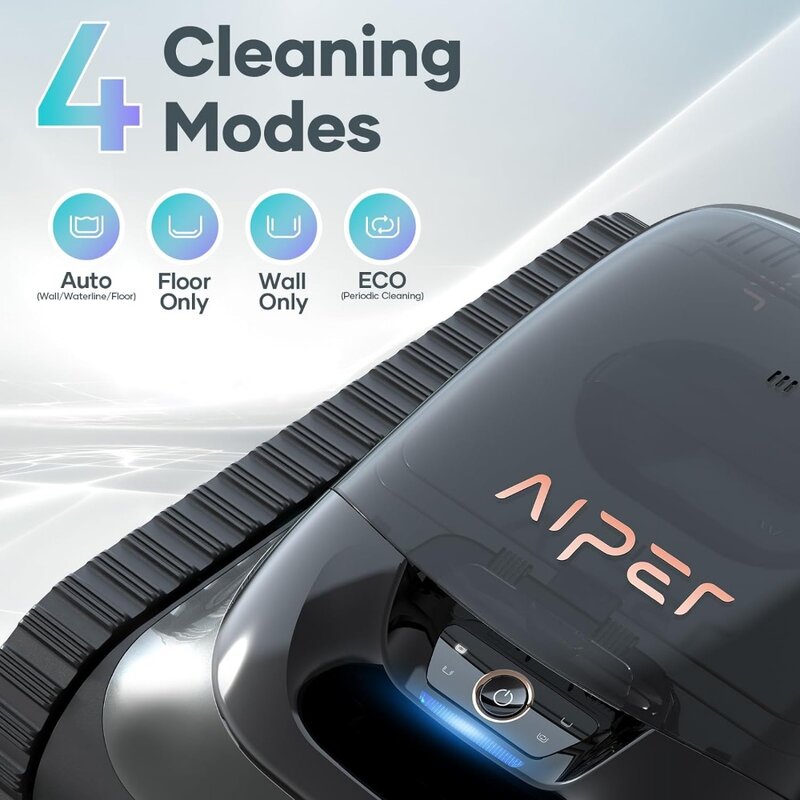 Cordless Robotic Pool Cleaner, Wall Climbing Pool Robot Vacuum WavePath Navigation 2.0 with Periodic Cleaning (2024 New)