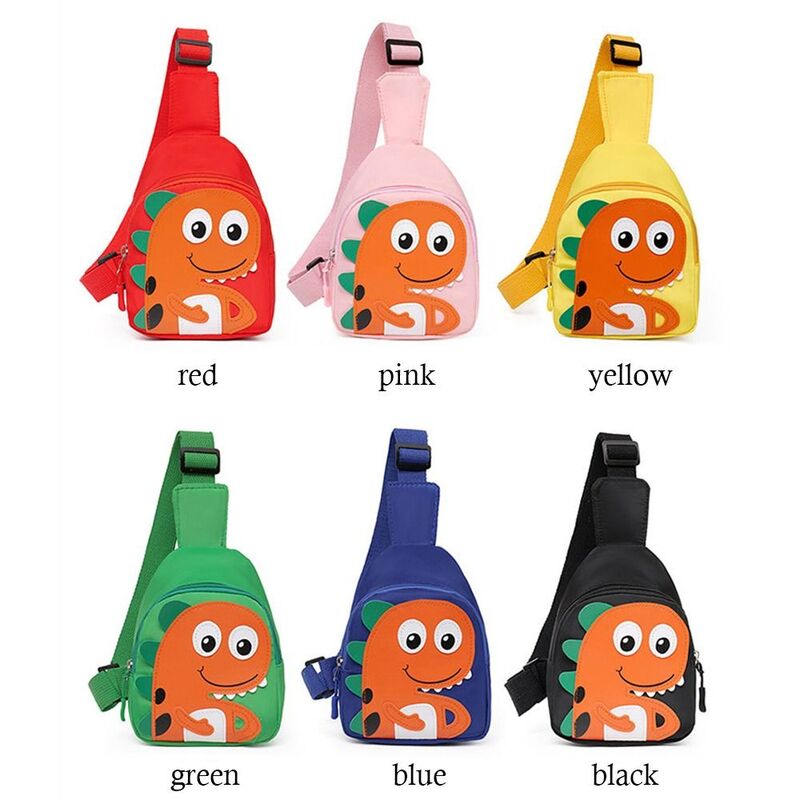 Mini sacs en nylon pour tout-petits, sac de poitrine de dinosaure de dessin animé, petits sacs pour enfants, voyage en plein air, mode initiée