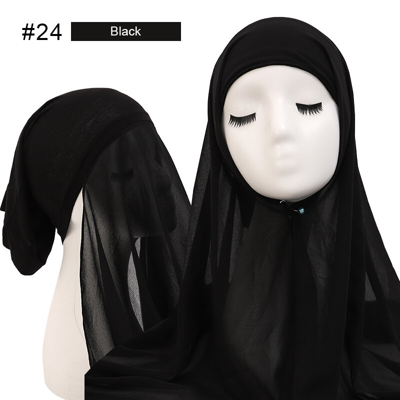 حجاب شيفون إسلامي فوري للنساء ، غطاء داخلي ، غطاء رأس ، شال ، وشاح رأس ، وشاح تحت الرأس ، قبعات ، غطاء ، غطاء رأس