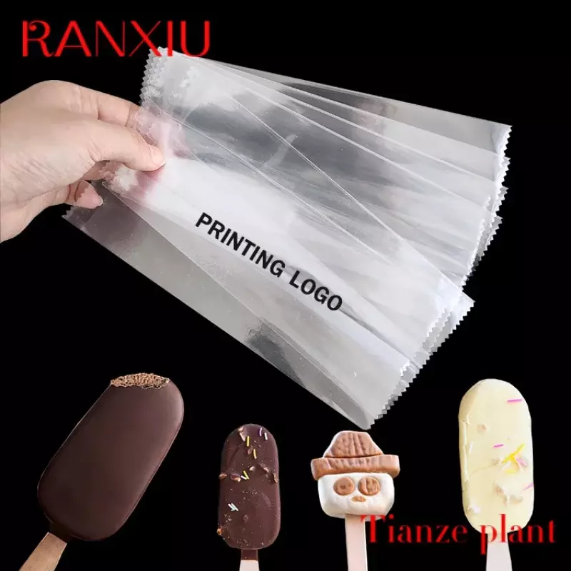 Пластиковый герметичный пакет с логотипом на заказ, упаковка для еды, мороженого