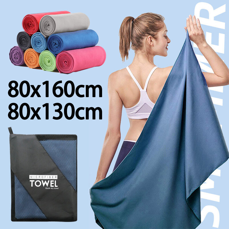 Microfiber Handdoeken Voor Reizen Sport Sneldrogende Super Absorberende Badhanddoek Ultra Zachte Lichtgewicht Yoga Zwemmen Gym Handdoek