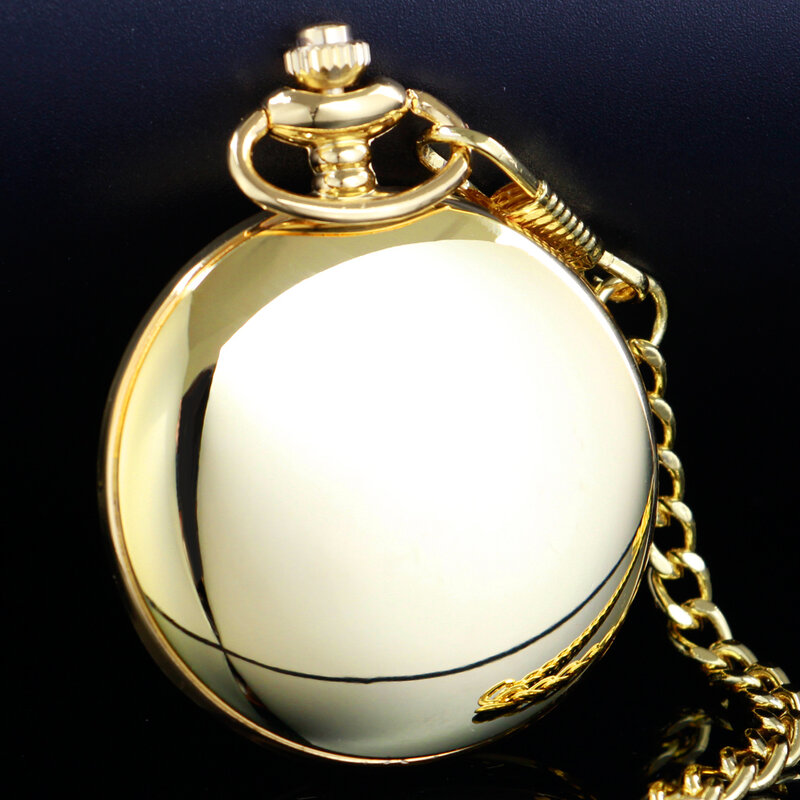 FOB Pocket Quartz Watch para homens e mulheres, alta qualidade, colar vintage, presente requintado, ouro de luxo, CF1511