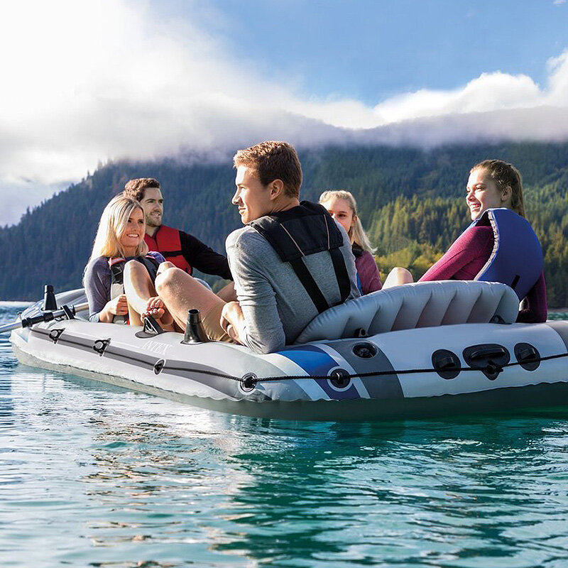 INTEX 68324 4-х лодочный набор для спорта на открытом воздухе надувная лодка для водной рыбалки Спортивная воздушная лодка портативный складной надувной каяк