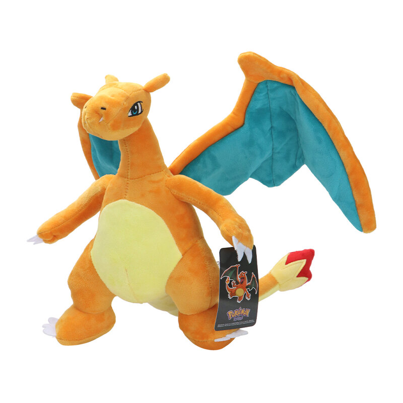 Pokémon Charizard Kawaii Brinquedos de pelúcia infantis, bonecas Firedragon fofas dos desenhos animados, presente de aniversário para meninos, amigos