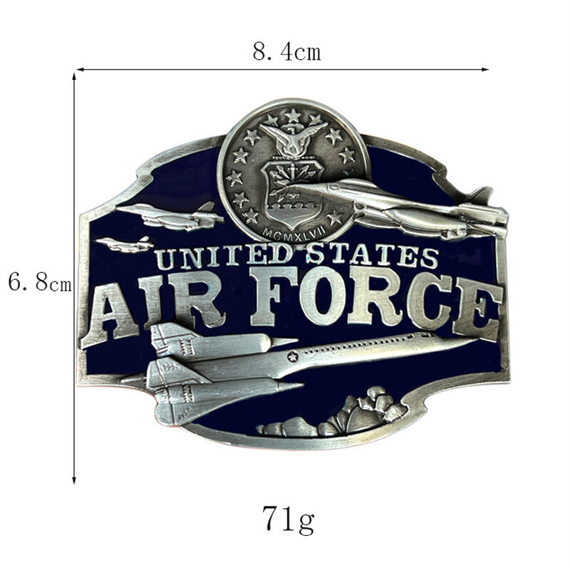 USAF Western Cowboy Belt Buckle, europeu e americano