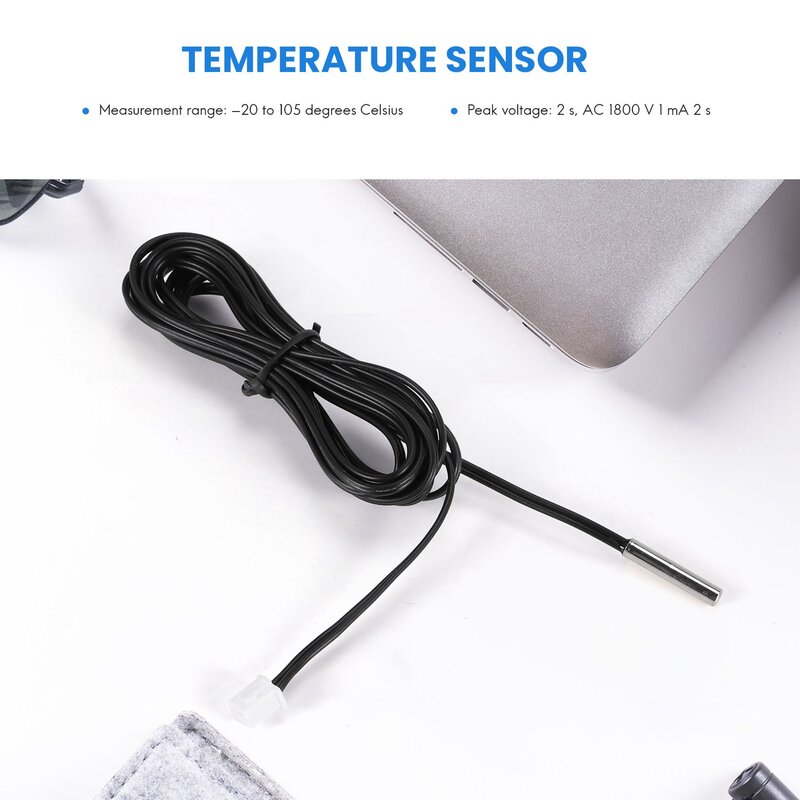 2 m NTC thermistor temperature sensor waterproof probe wire 10 K 1% 3950