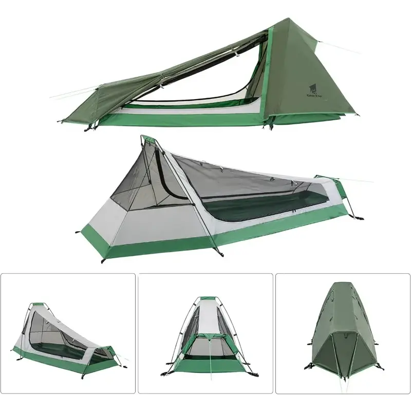 Tent Voor 1 Persoon 3 Seizoen Waterdichte Single Person Backpacking Tent Voor Camping Wandelen Rugzak Reizen Outdoor Gear Vracht Gratis