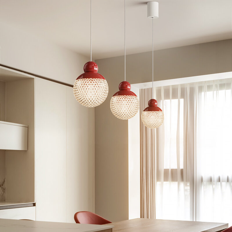 Lampe LED Suspendue au Design Nordique, Luminaire Décoratif d'Nik, Idéal pour une Chambre à Coucher, un Salon ou une Salle à Manger