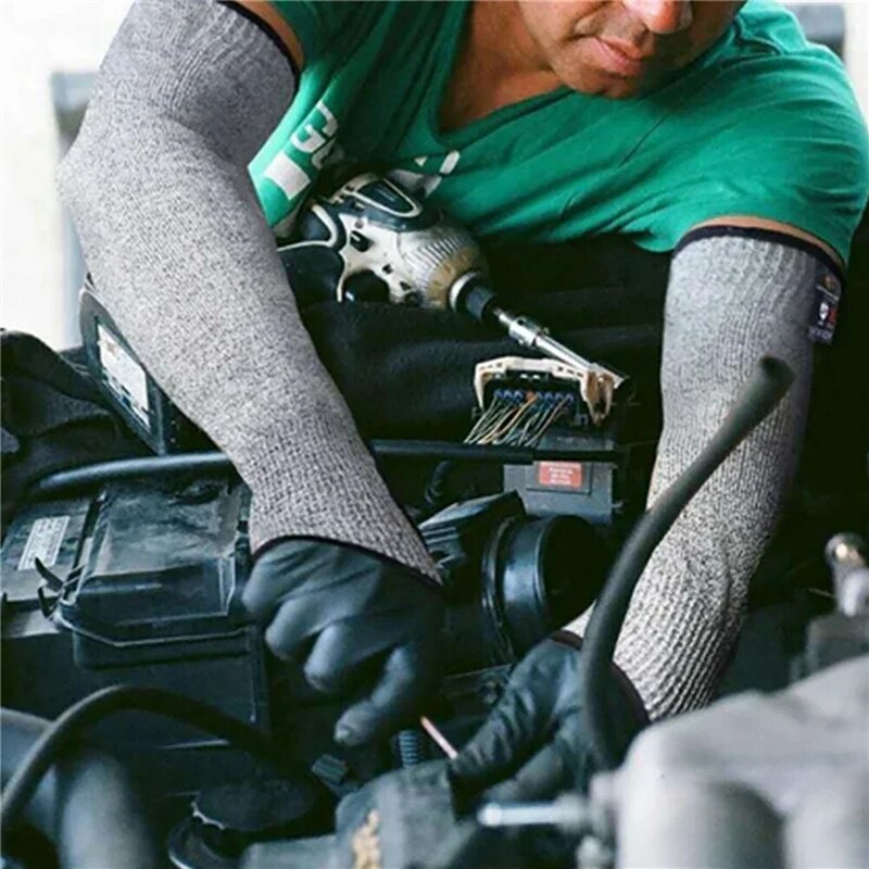 Sarung tangan keselamatan Level 5 HPPE, 1 pasang sarung tangan kerja kaca mobil konstruksi, sarung tangan Anti tusukan