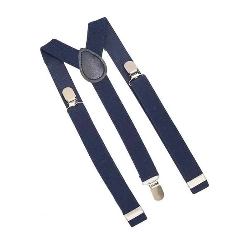 Unisex Elastic Strap Suspenders Y-Back Braces Adjustable Suspenders Solid Color Anti-break Wedding Suit Adjustable Strap Party