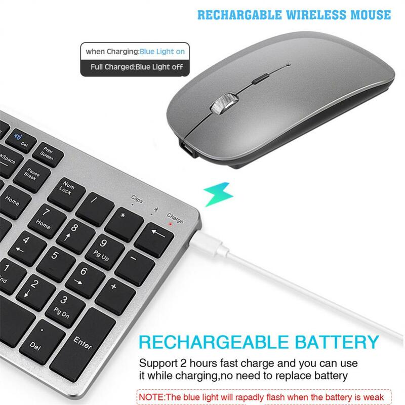 Wireless Keyboard Dual-mode Keyboard Charging Mute Laptop All-in-one Desktop Game Office Keyboard