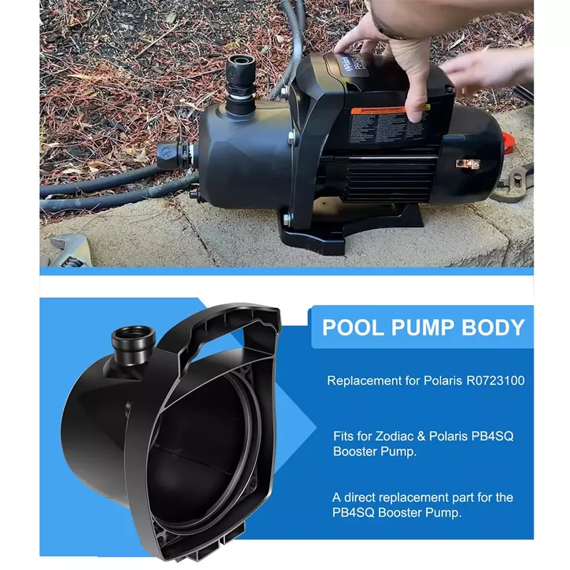 R0723100 Pool Pump Body Replacement Fit for Zodiac & Polaris PB4SQ Booster Pump Housing Part Exterior Accessories Parts