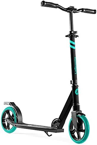 Scooter de rodas leves e resistentes para crianças, adolescentes e adultos, Idades 6 Plus guiador ajustável, ajustável