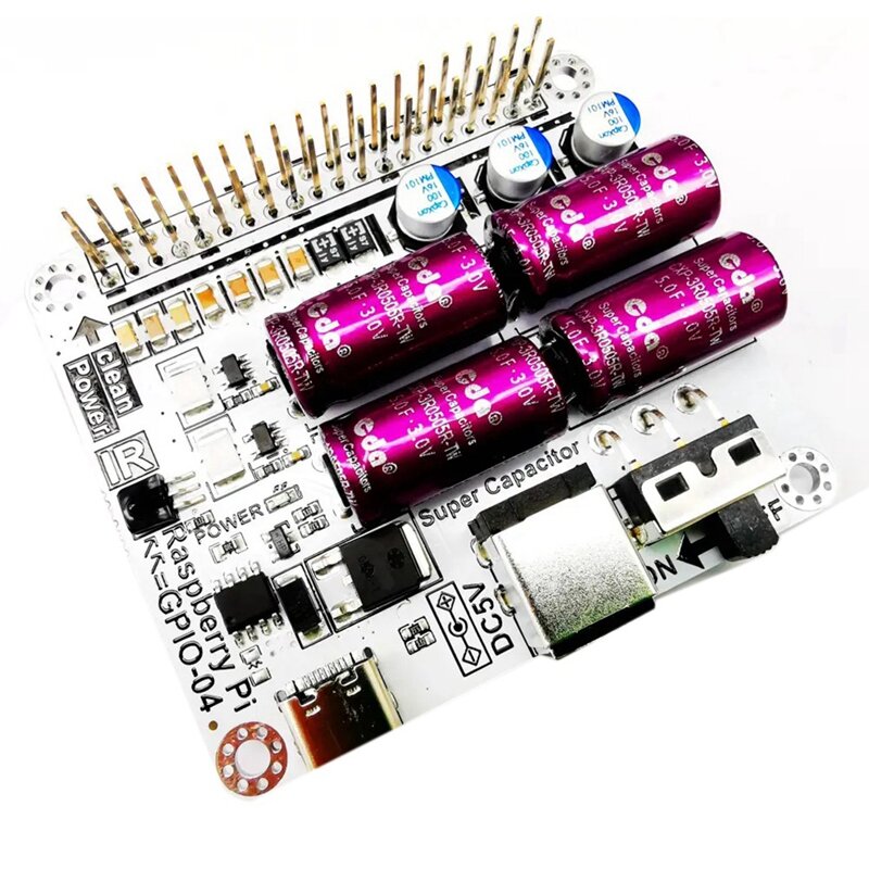 Модуль фильтра мощности, суперконденсаторная плата фильтра, мод объемный для Raspberry HIFI, расширительный модуль, прочный и простой в использовании