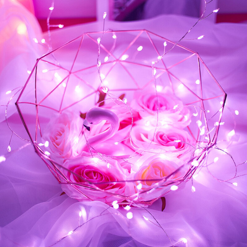 Drut miedziany Led lekki wodoodporny Super jasne LED girlanda żarówkowa Ornament dekoracyjny domu do wystrój na święta bożego narodzenia sypialni