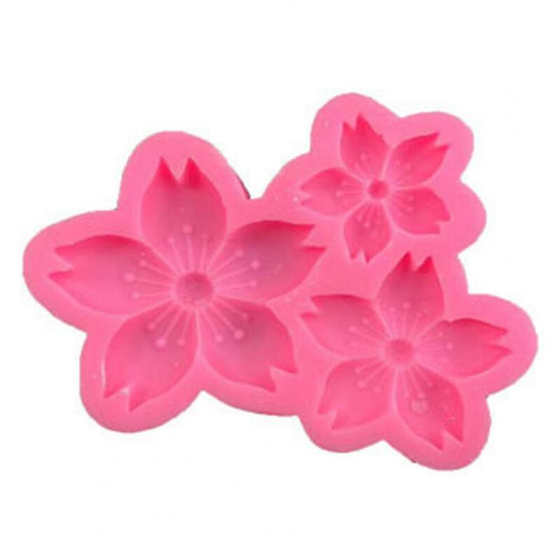 Molde de bolo leve molde de silicone bpa livre ampla gama uso bonito mini flores doces molde de silicone