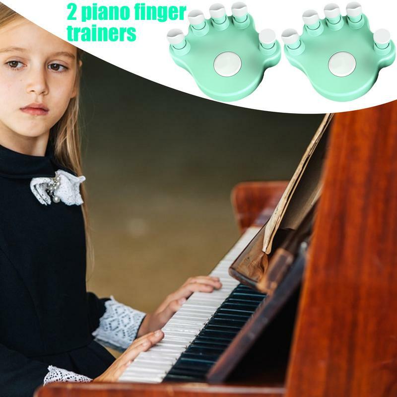 Piano Finger Exerciser Piano Finger Corrector Strength Training Hand Grip Exerciser 2Pcs Finger Trainer Posture Correction Tool