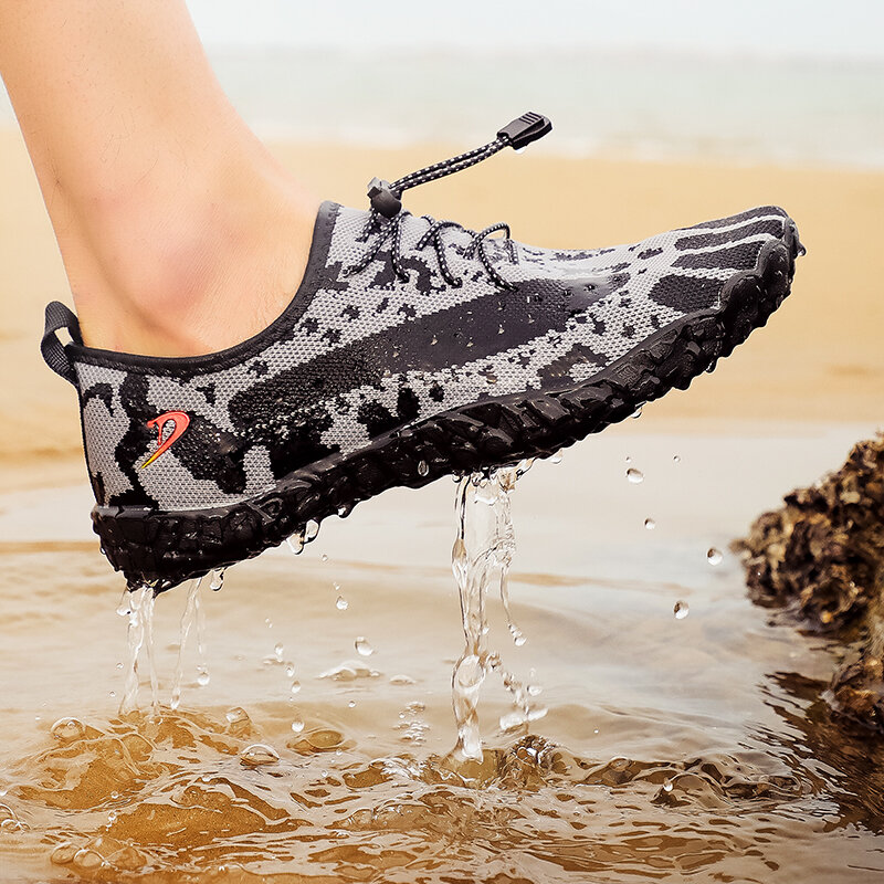 Pai-criança adulto vading sapatos respirável descalço upstream tênis de praia crianças confortáveis calçados esportivos de água